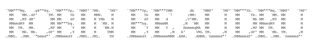 ASCII Art Black